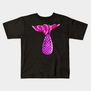 Mermaid tail - pink, shiny and magical Kids T-Shirt